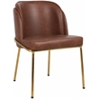 Meridian Furniture Jagger Brown Vegan Leather Dining Chair (Set of 2)