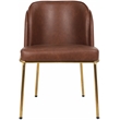 Meridian Furniture Jagger Brown Vegan Leather Dining Chair (Set of 2)