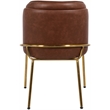 Meridian Furniture Jagger Brown Vegan Leather Dining Chair (Set of 2)