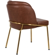 Meridian Furniture Jagger Brown Vegan Leather Dining Chair (Set of 2)
