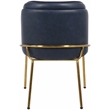 Meridian Furniture Jagger Navy Vegan Leather Dining Chair (Set of 2)