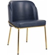 Meridian Furniture Jagger Navy Vegan Leather Dining Chair (Set of 2)