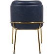 Meridian Furniture Jagger Navy Vegan Leather Dining Chair (Set of 2)