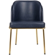 Meridian Furniture Jagger Navy Vegan Leather Dining Chair (Set of 2)