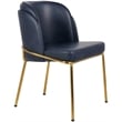 Meridian Furniture Jagger Navy Vegan Leather Dining Chair (Set of 2)