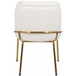 Meridian Furniture Jagger White Vegan Leather Dining Chair (Set of 2)