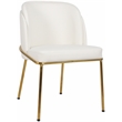 Meridian Furniture Jagger White Vegan Leather Dining Chair (Set of 2)
