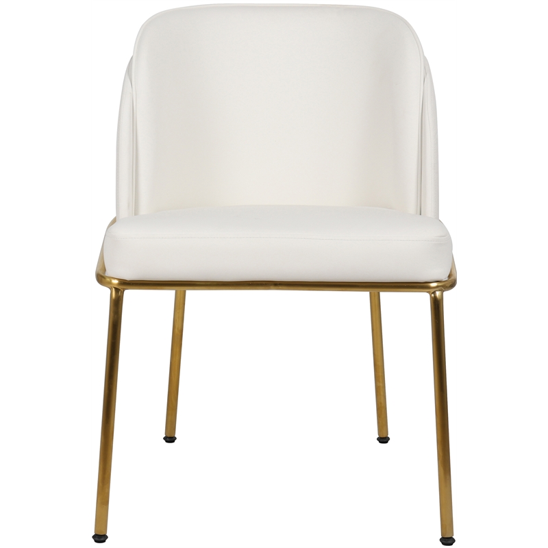 Meridian Furniture Jagger White Vegan Leather Dining Chair (Set of 2)