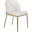 Meridian Furniture Jagger White Vegan Leather Dining Chair (Set of 2)