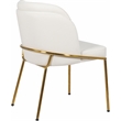 Meridian Furniture Jagger White Vegan Leather Dining Chair (Set of 2)