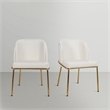 Meridian Furniture Jagger White Vegan Leather Dining Chair (Set of 2)