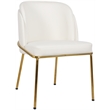 Meridian Furniture Jagger White Vegan Leather Dining Chair (Set of 2)