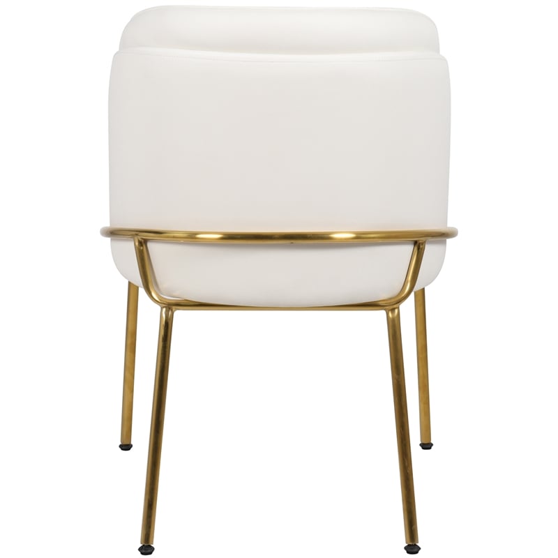 Meridian Furniture Jagger White Vegan Leather Dining Chair (Set of 2)
