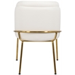 Meridian Furniture Jagger White Vegan Leather Dining Chair (Set of 2)