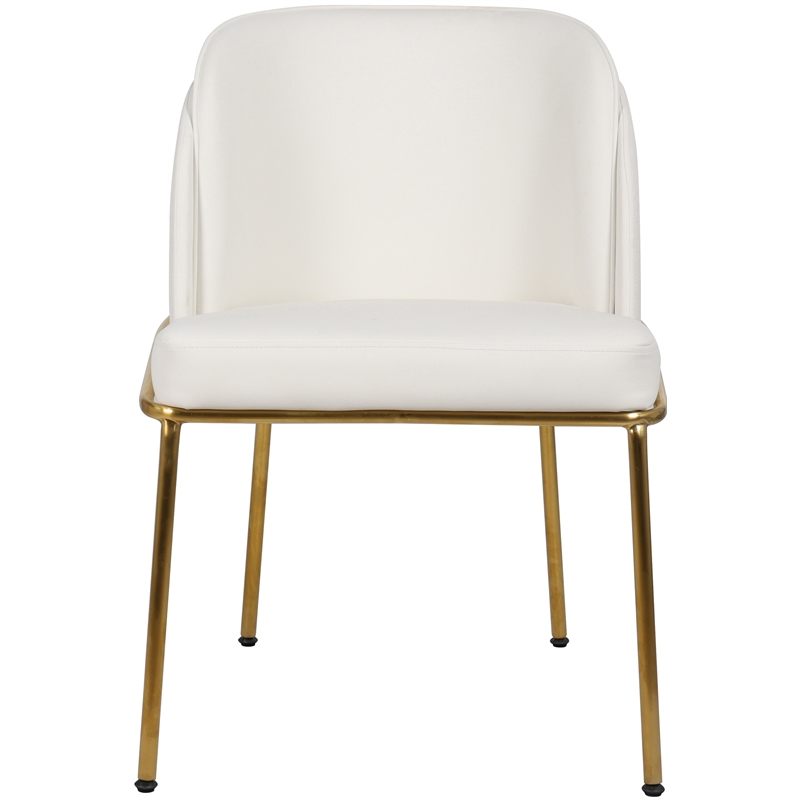 Meridian Furniture Jagger White Vegan Leather Dining Chair (Set of 2)