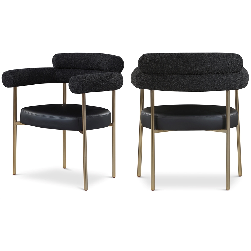 Meridian Furniture Blake Black Dining Chair (Set of 2)