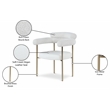 Meridian Furniture Blake Cream Dining Chair (Set of 2)