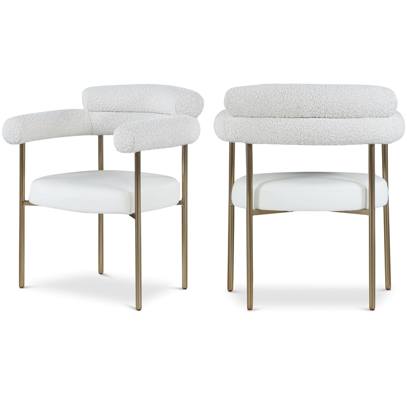 Meridian Furniture Blake Cream Dining Chair (Set of 2)