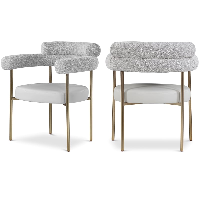 Meridian Furniture Blake Taupe Dining Chair (Set of 2)