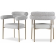 Meridian Furniture Blake Taupe Dining Chair (Set of 2)