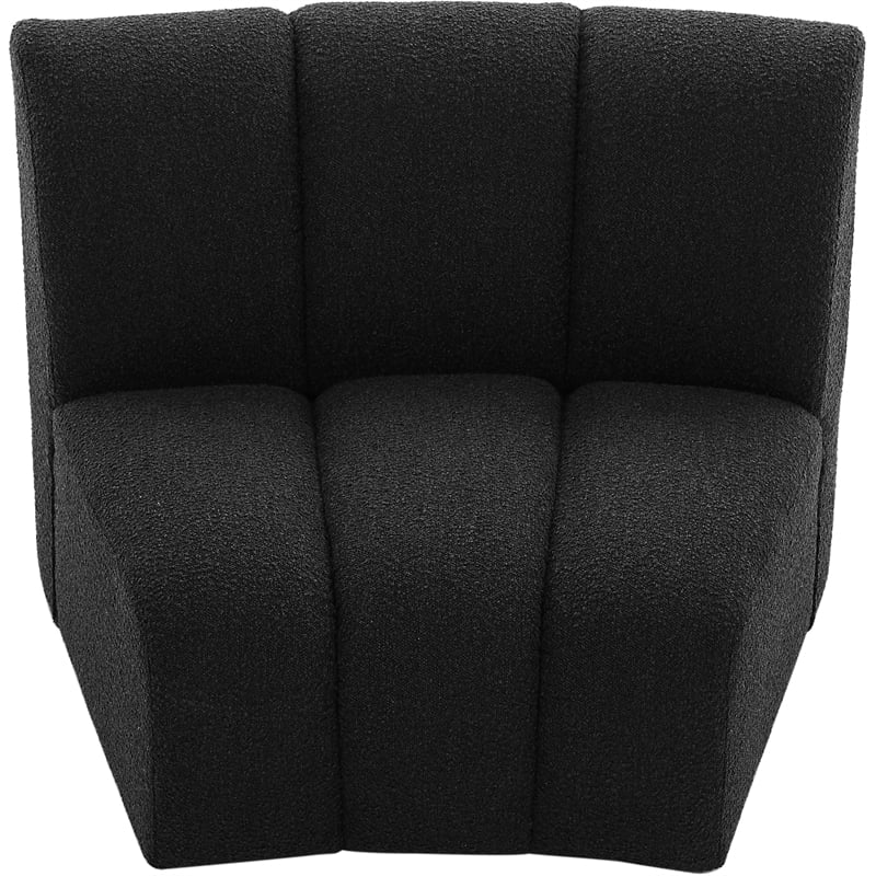 Meridian Furniture Infinity Black Boucle Fabric Modular Chair