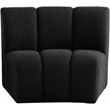 Meridian Furniture Infinity Black Boucle Fabric Modular Chair