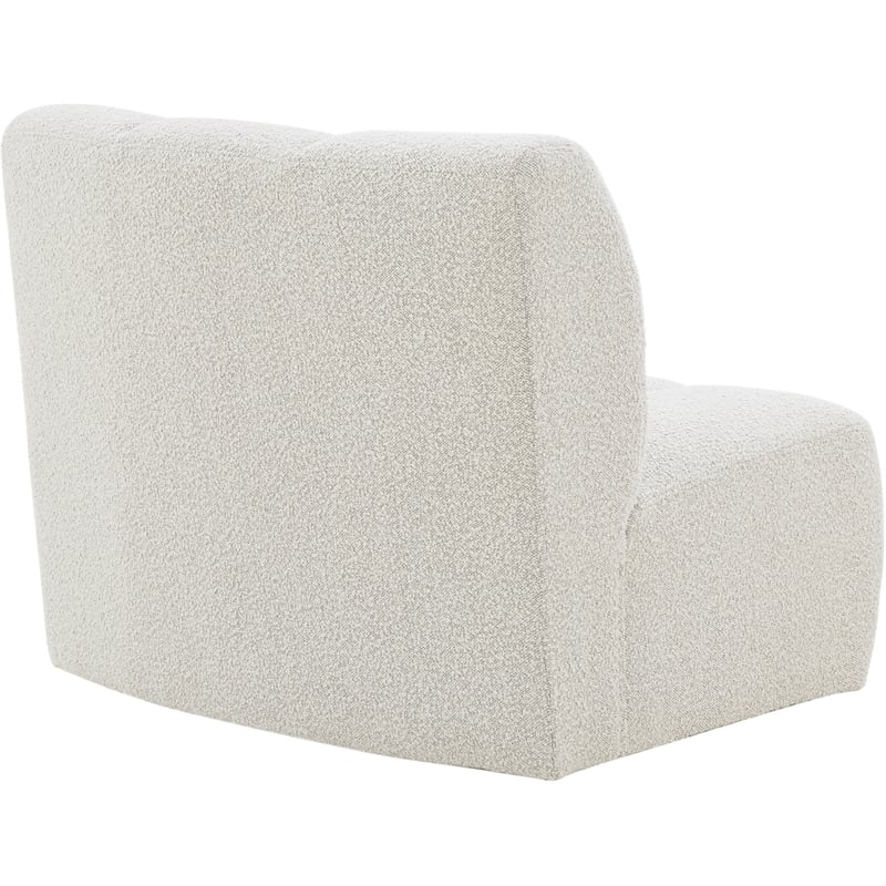 Meridian Furniture Infinity Cream Boucle Fabric Modular Chair