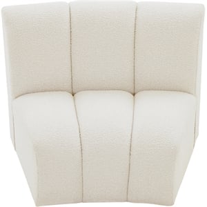 Meridian Furniture Infinity Cream Boucle Fabric Modular Chair