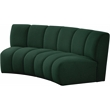 Meridian Furniture Infinity Green Boucle Fabric 2pc. Modular Sectional