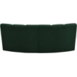 Meridian Furniture Infinity Green Boucle Fabric 2pc. Modular Sectional