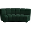 Meridian Furniture Infinity Green Boucle Fabric 2pc. Modular Sectional