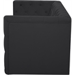 Meridian Furniture Tuft Black Velvet Modular Sofa