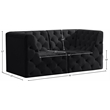 Meridian Furniture Tuft Black Velvet Modular Sofa