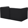 Meridian Furniture Tuft Black Velvet Modular Sofa
