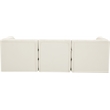 Meridian Furniture Tuft Cream Velvet Modular Sofa