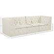 Meridian Furniture Tuft Cream Velvet Modular Sofa