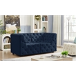 Meridian Furniture Tuft Navy Velvet Modular Sofa