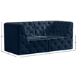 Meridian Furniture Tuft Navy Velvet Modular Sofa