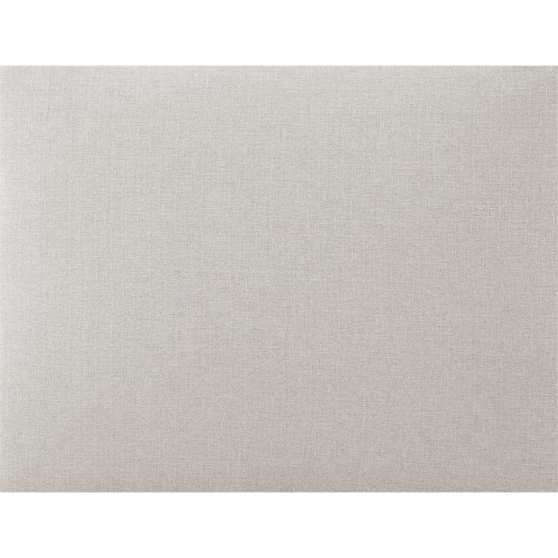 Meridian Furniture Beckham Beige Durable Linen Textured Fabric Ottoman