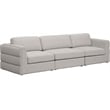 Meridian Furniture Beckham Beige Durable Linen Textured Fabric Modular Sofa