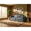 Meridian Furniture Beckham Grey Durable Linen Textured Fabric Modular Sofa