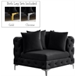 Meridian Furniture Tremblay Black Velvet Corner Chair