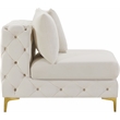 Meridian Furniture Tremblay Cream Velvet Armless Chair