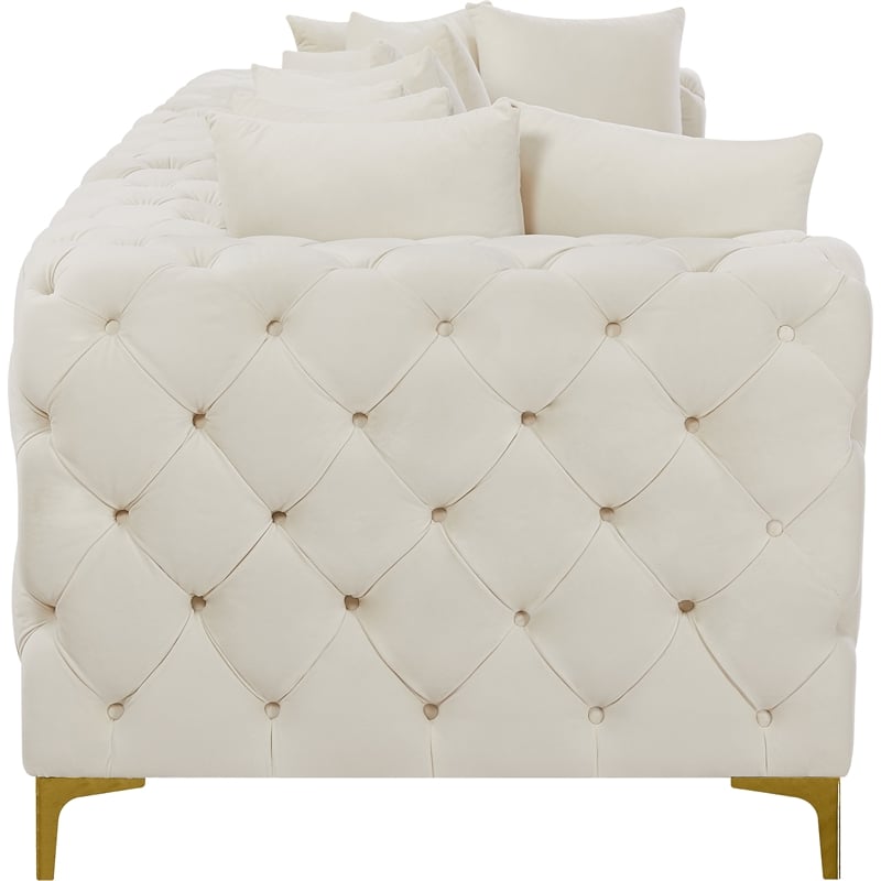 Meridian Furniture Tremblay Cream Velvet Modular Sofa