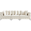 Meridian Furniture Tremblay Cream Velvet Modular Sofa