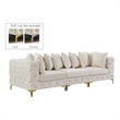 Meridian Furniture Tremblay Cream Velvet Modular Sofa