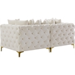 Meridian Furniture Tremblay Cream Velvet Modular Sofa