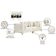 Meridian Furniture Tremblay Cream Velvet Modular Sofa