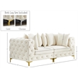 Meridian Furniture Tremblay Cream Velvet Modular Sofa