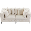 Meridian Furniture Tremblay Cream Velvet Modular Sofa